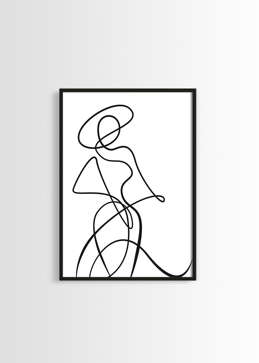 Line art poster
