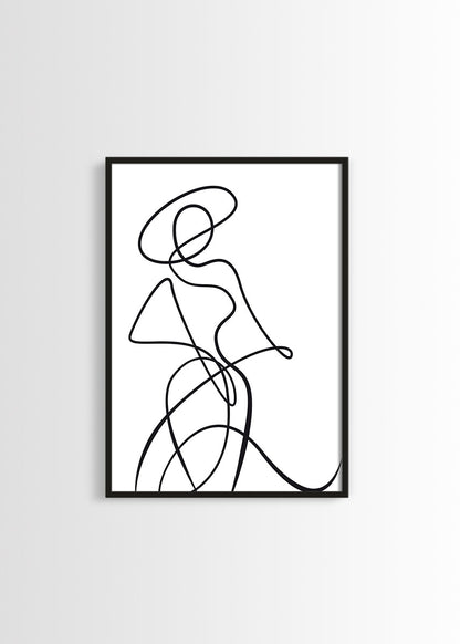 Line art poster