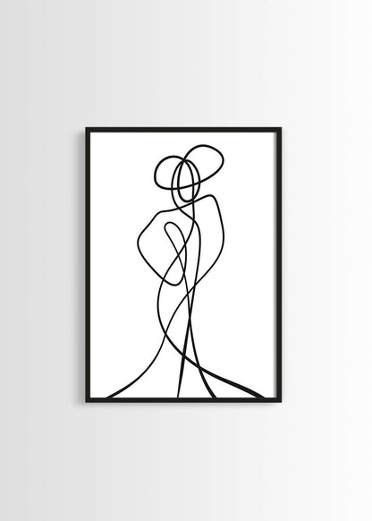 line art poster