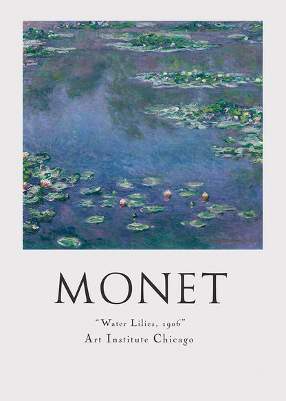 Monet water lilies poster