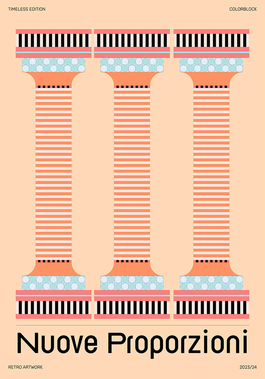 Bauhaus retro style poster