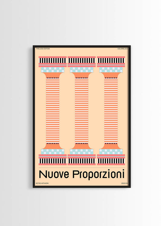 bauhaus retro style poster