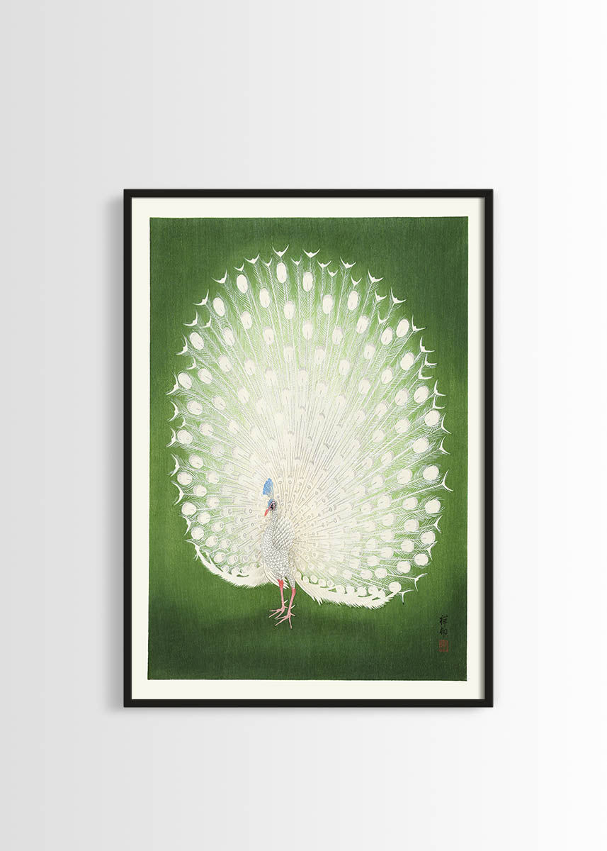 Ohara Koson peacock poster