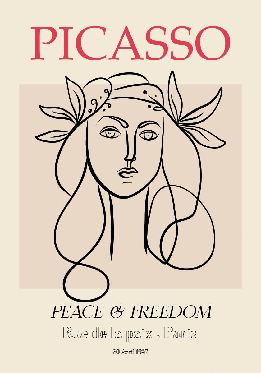 Picasso woman poster