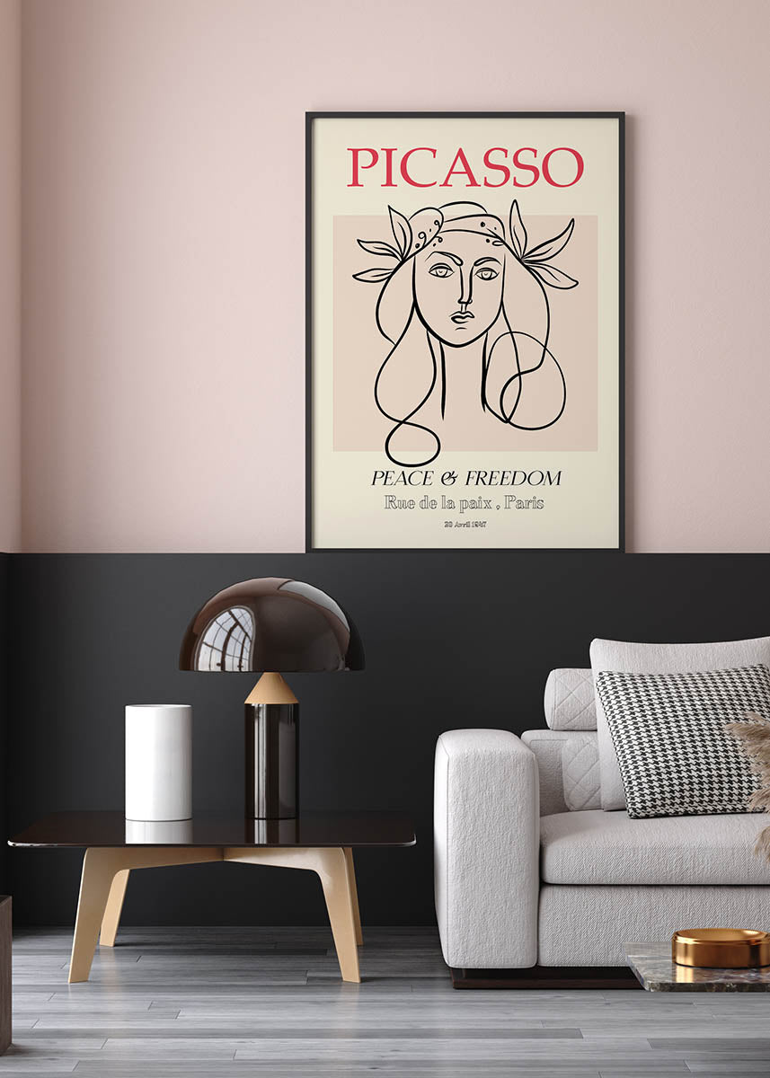 Picasso woman poster