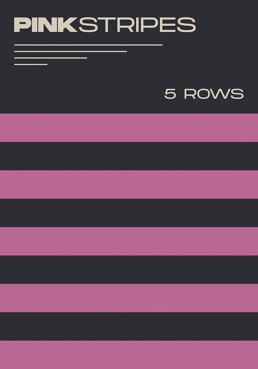 Contemporary Pink Stripes Poster - Minimalist Design Art – Poster Wall