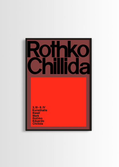 Rothko & Chillida poster