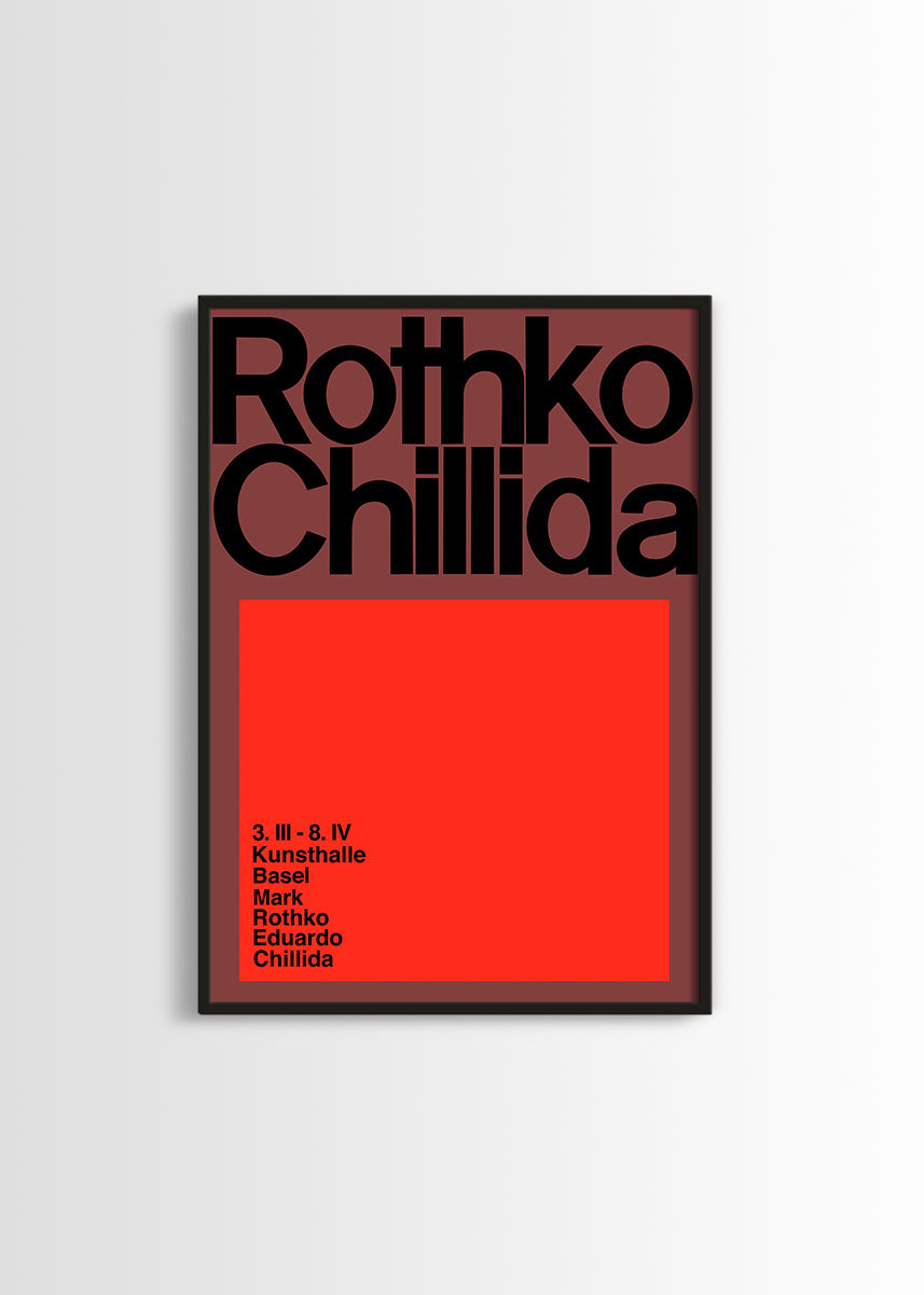Mark Rothko Eduardo chillida vintage exhibition poster – Poster Wall