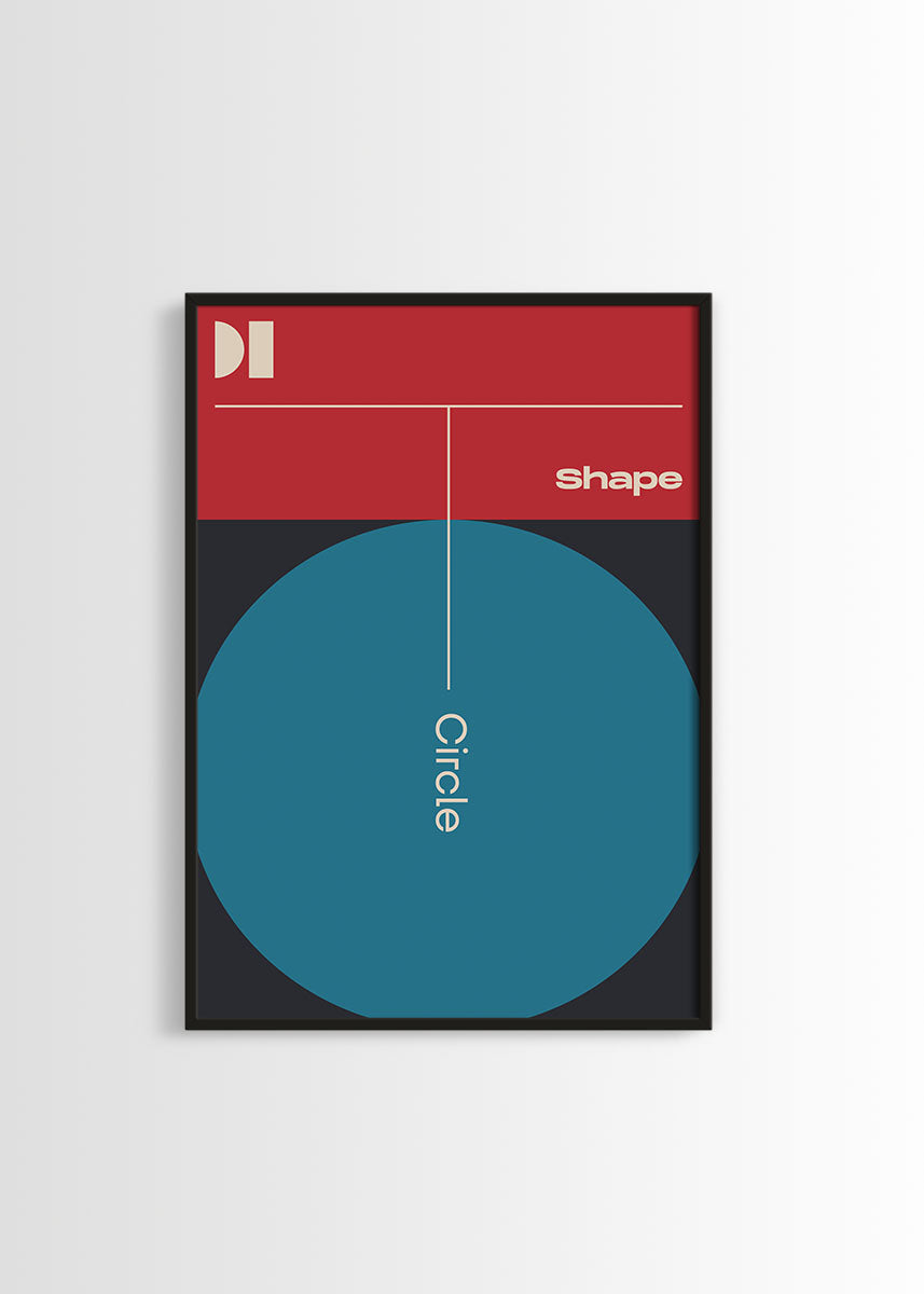 Modern Circle Shape Poster - Geometric Minimalist Design – Poster Wall
