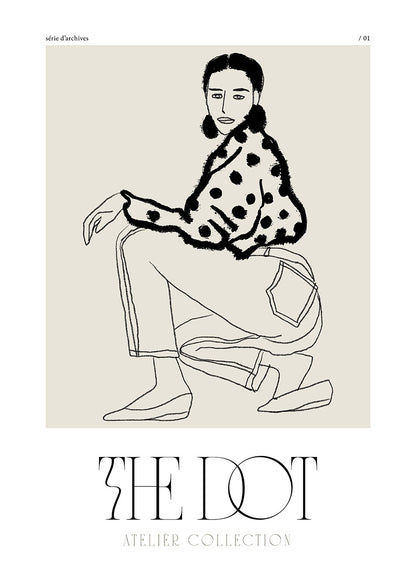 The Dot black and white contemporary poster
