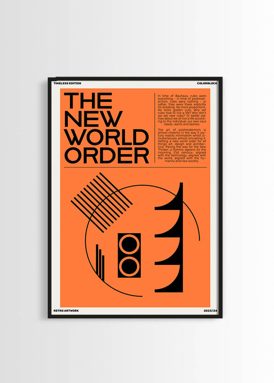 Bauhaus retro style poster