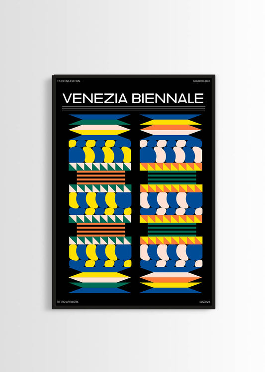 Bauhaus retro style poster