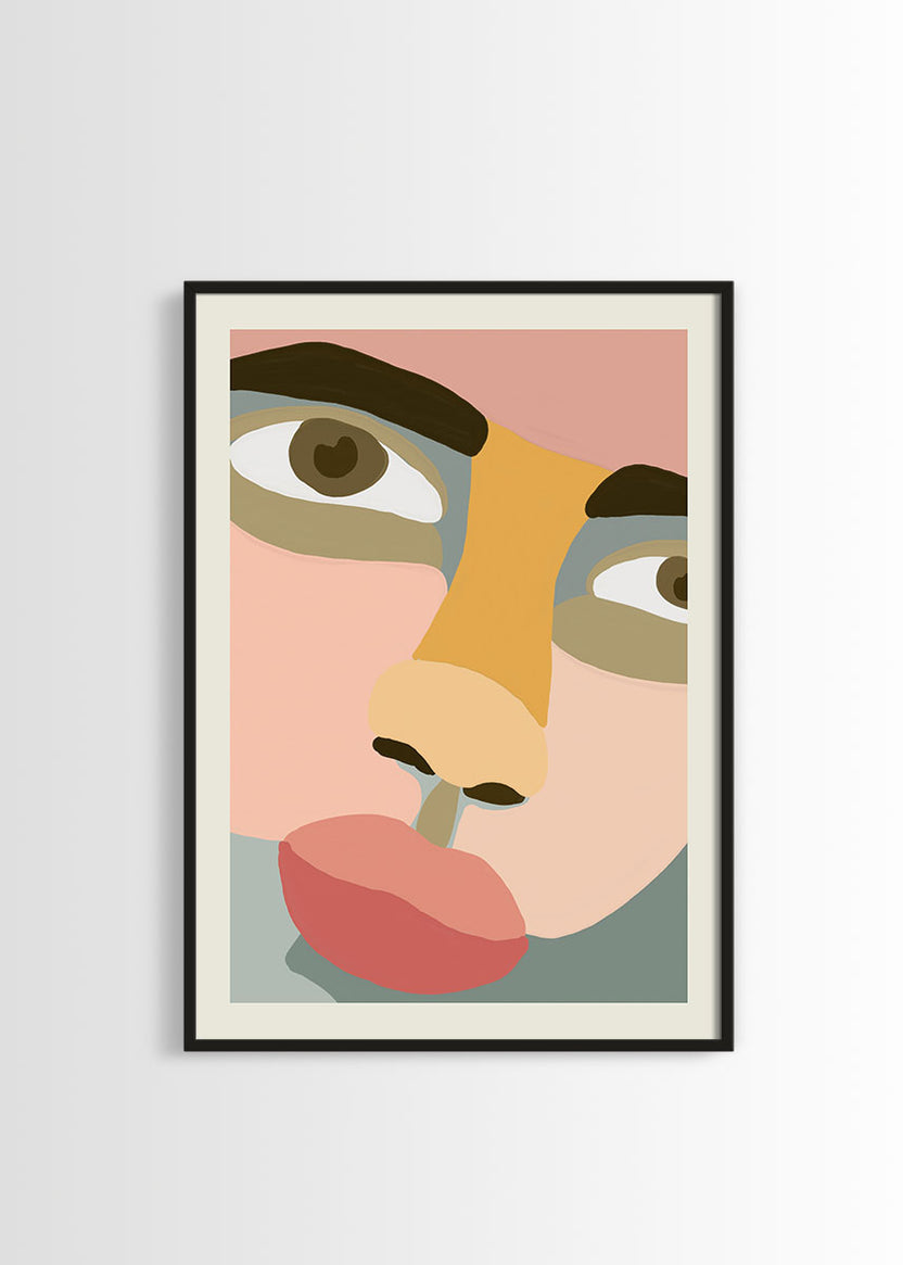 Abstract Face portrait poster – Poster Wall