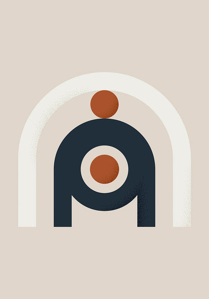 Abstract shapes No2 poster