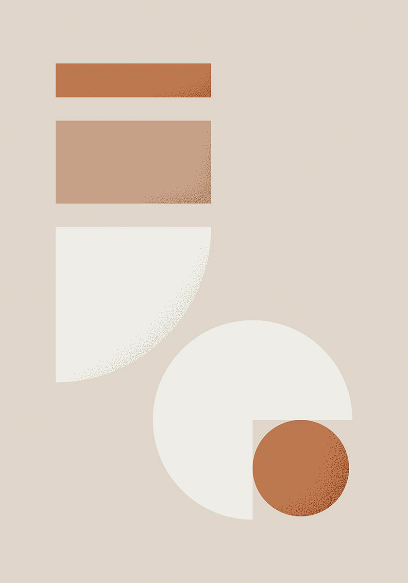 Abstract shapes poster