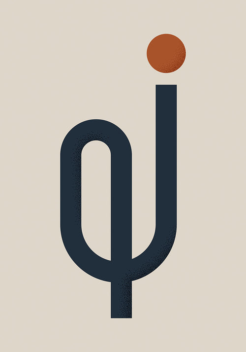 Abstract shapes No4 poster