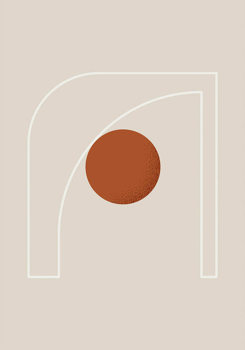 abstract shape poster