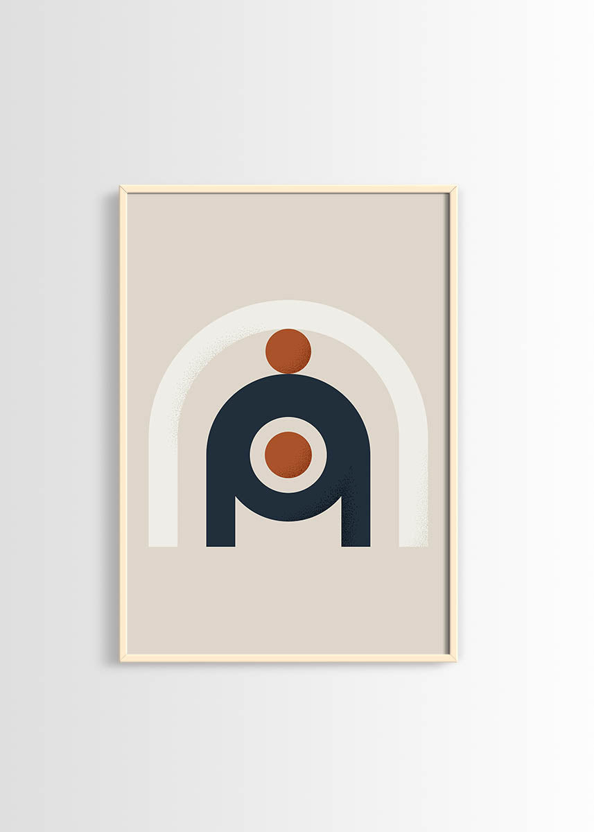 Abstract shapes No2 poster