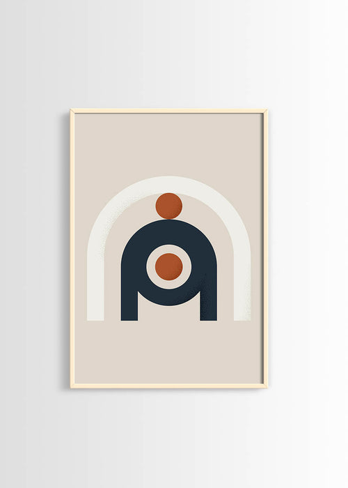 Abstract shapes No2 poster