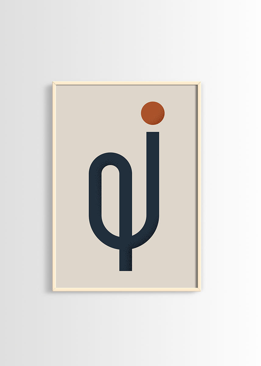 Abstract shapes No4 poster