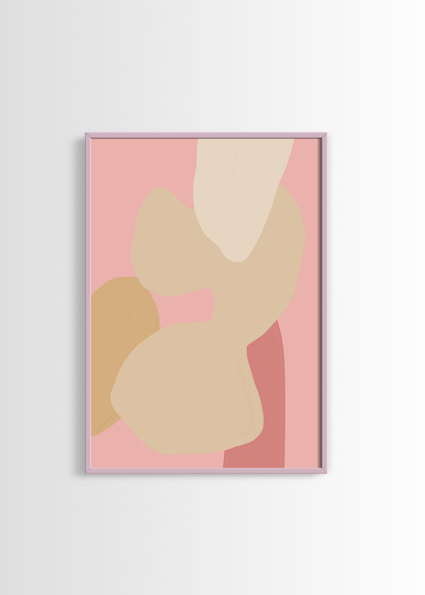 Abstract pink poster