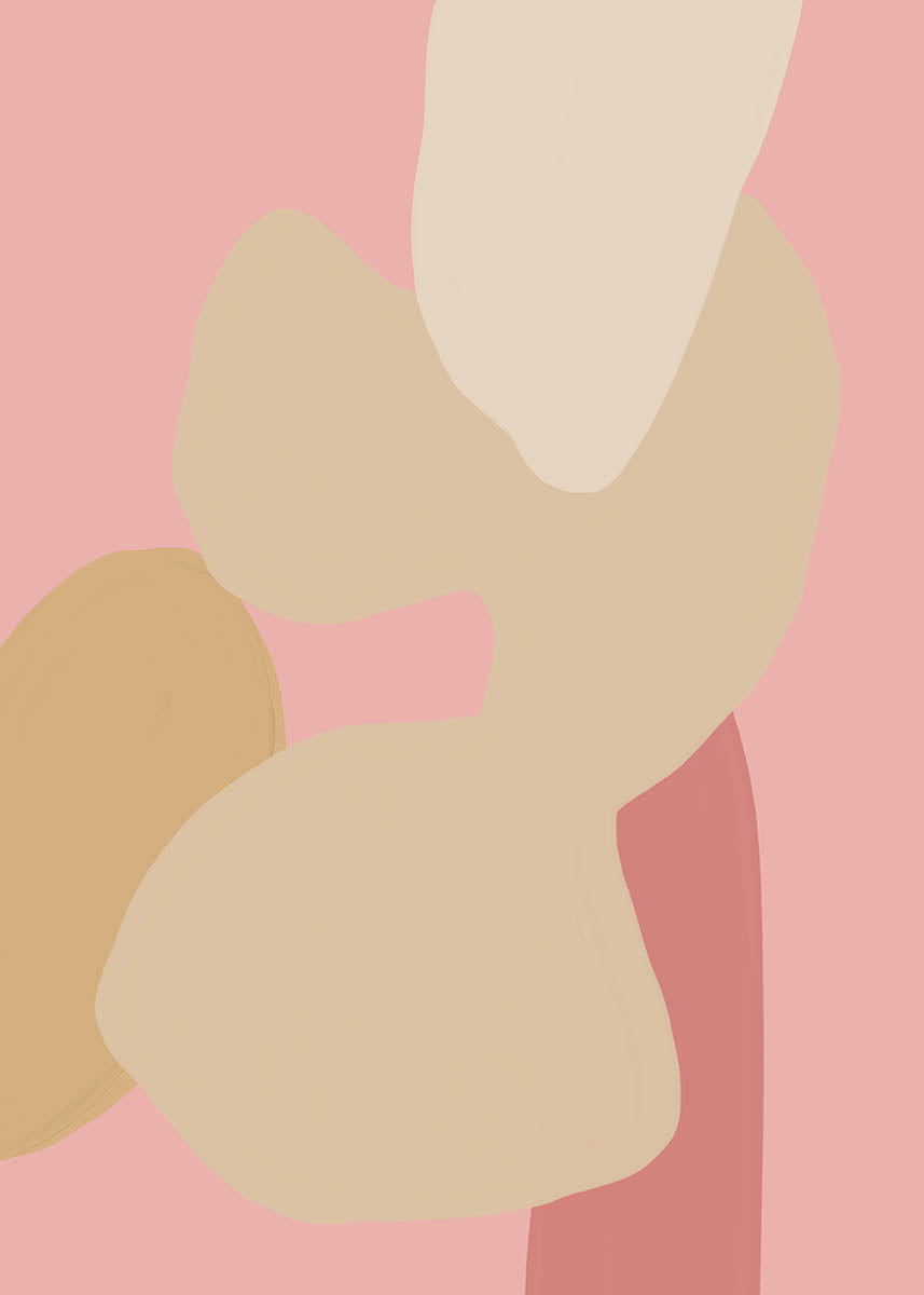 Abstract pink poster