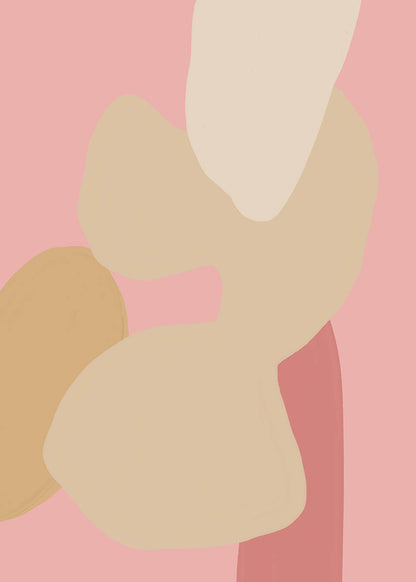 Abstract pink poster