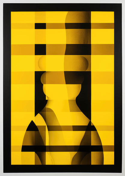 abstract yellow poster