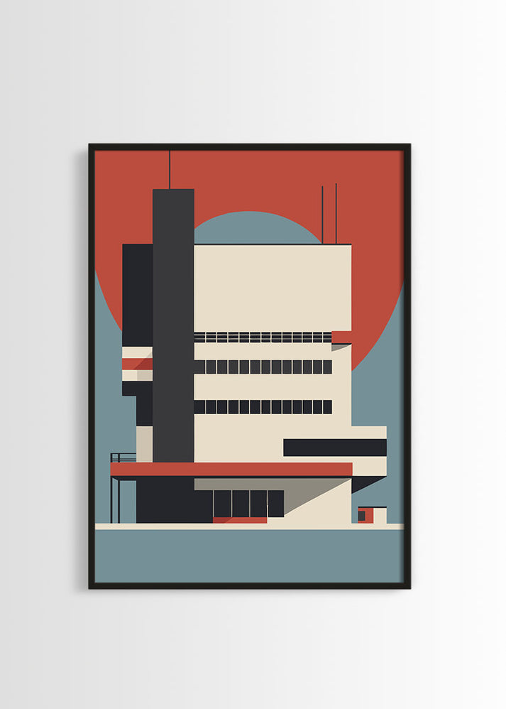 Bauhaus Architecture Print by Juniqe