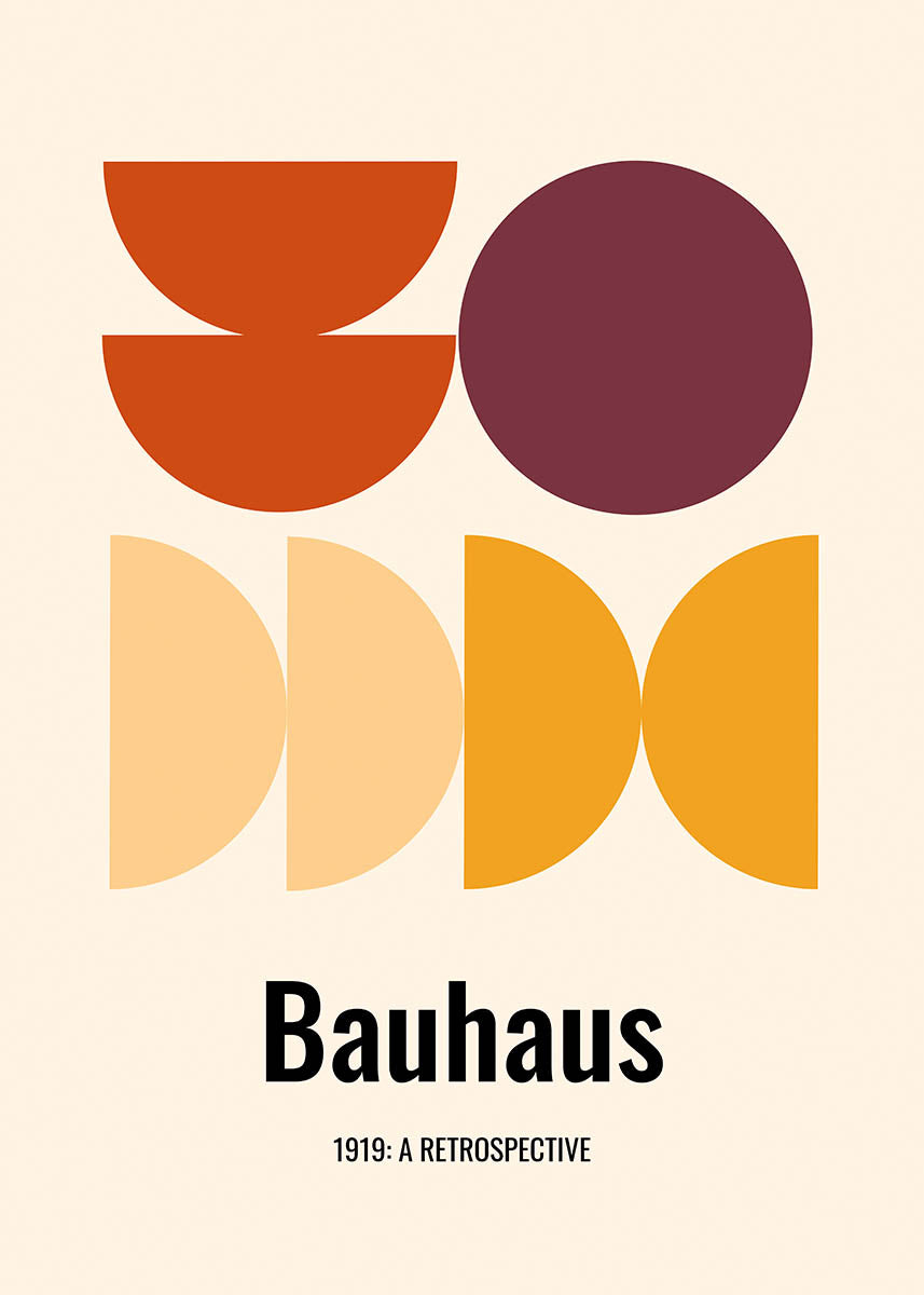 Bauhaus retrospective poster