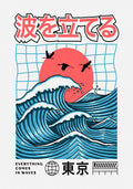Big waves poster