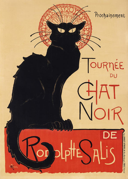 chat noir black cat poster