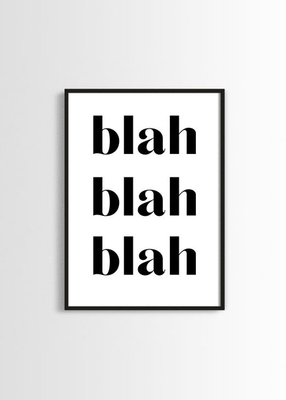 Blah Blah Blah poster