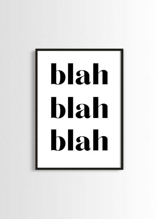 Blah Blah Blah poster