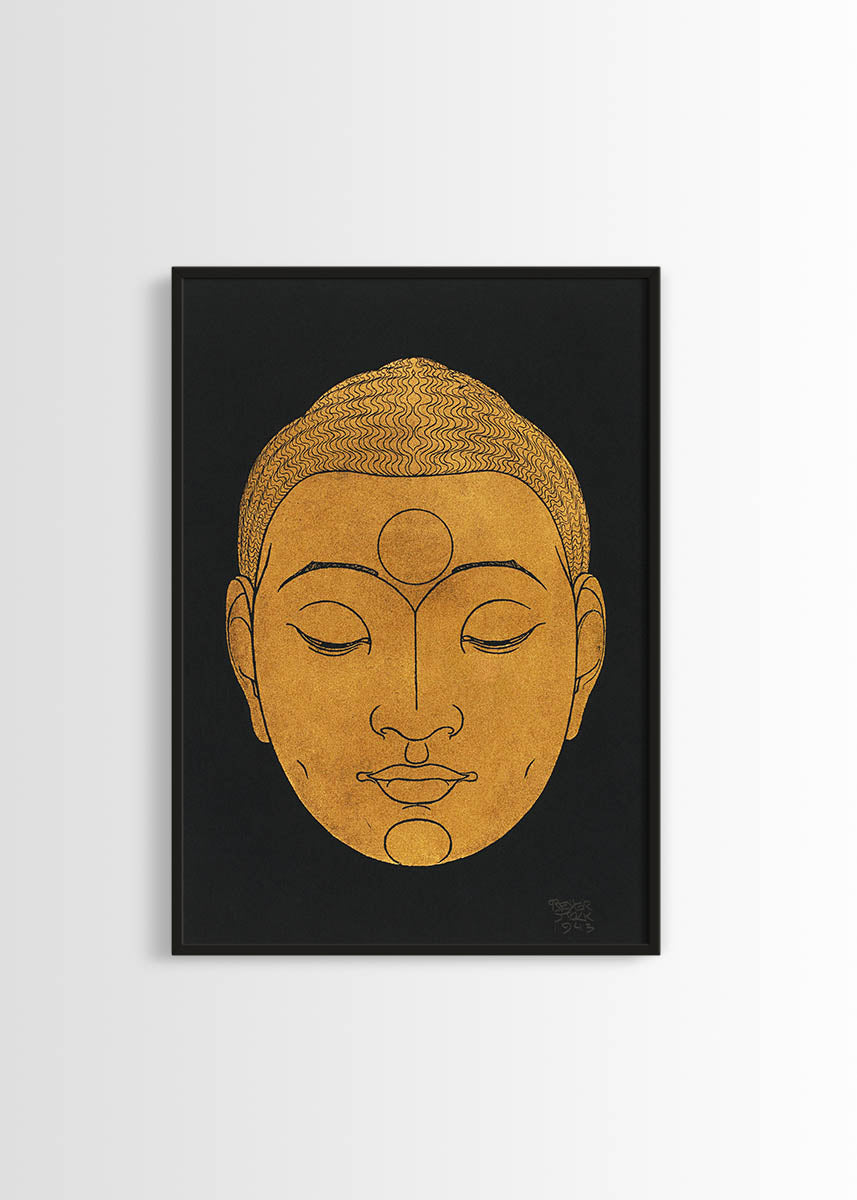 Head of Buddha poster