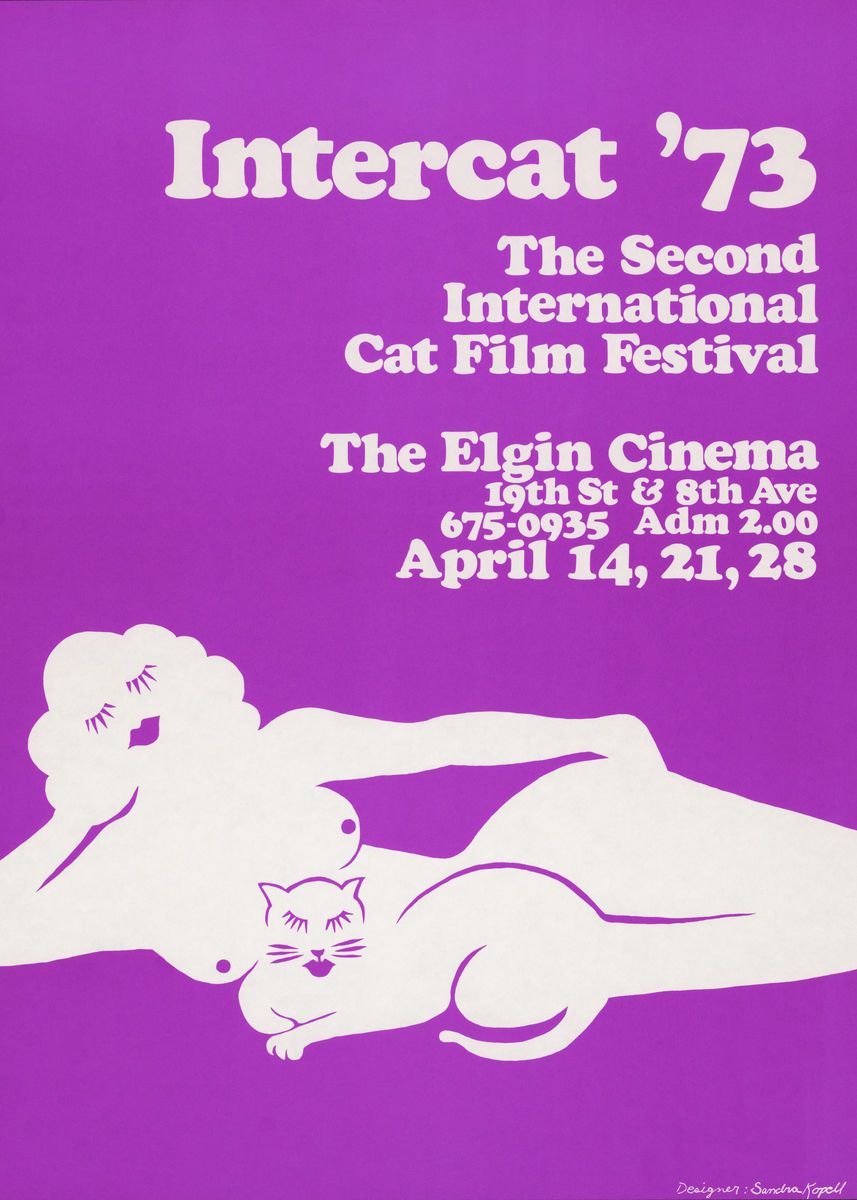 Intercat 73 vintage poster | exhibition poster | art exhibition print