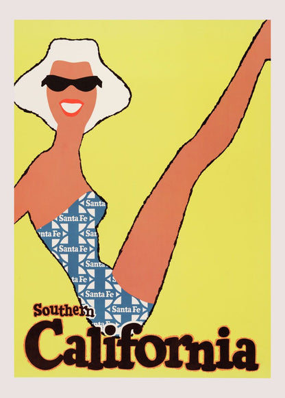 California vintage poster | Souther California print | California gift