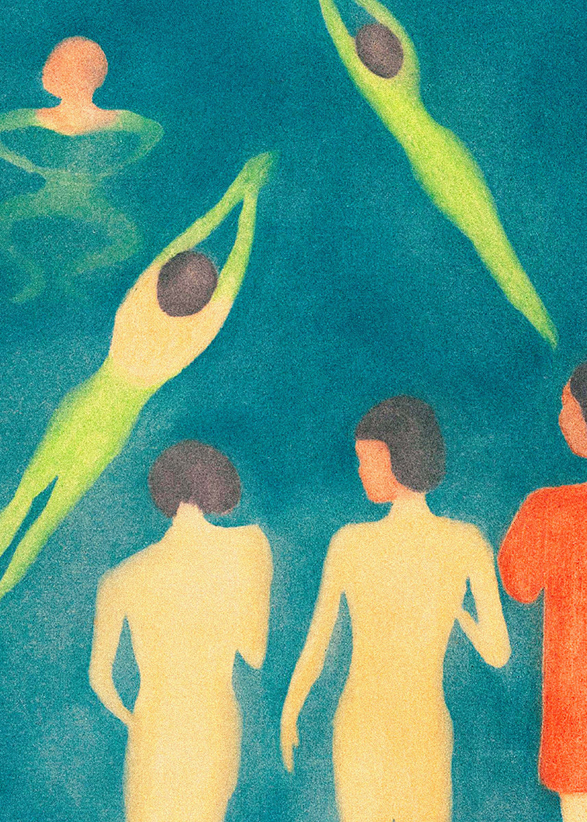 Edvard Munch boys bathing poster