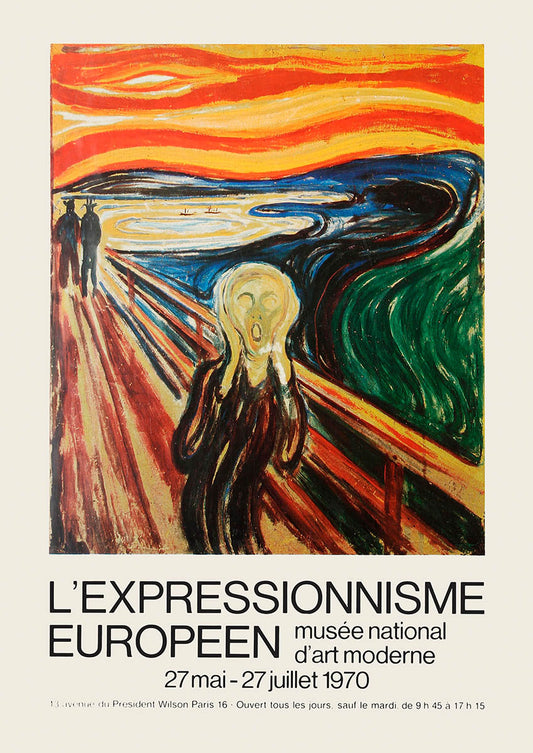 Edvard Munch the scream poster