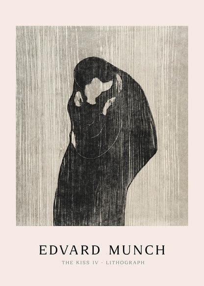 Edvard Munch the kiss poster