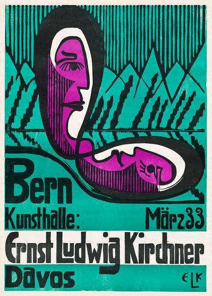 Bern Kunsthalle by Ernst Ludwig vintage poster