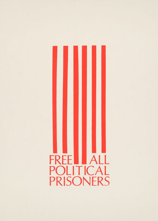 Free all political prisoners vintage posters | art posters | vintage print