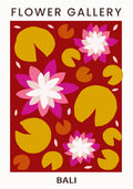 flower market Bali poster