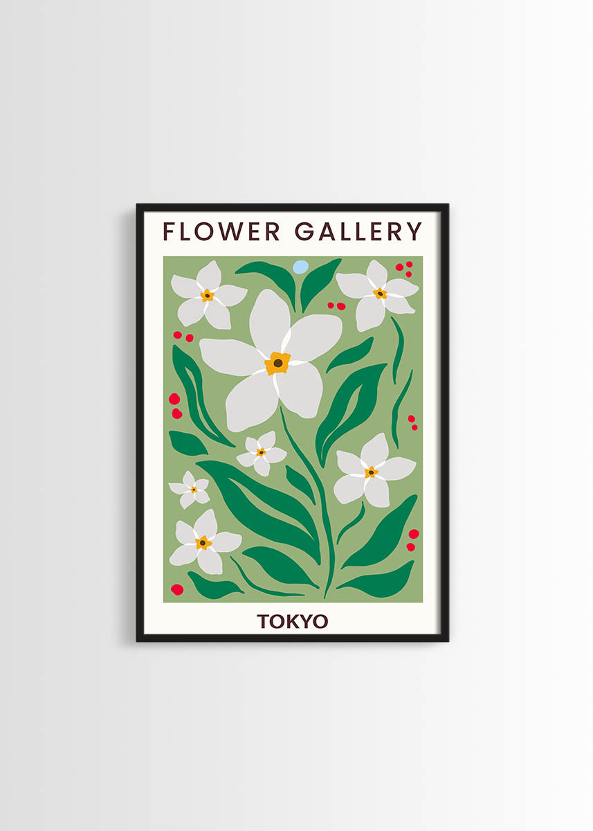 Flower market tokyo poster