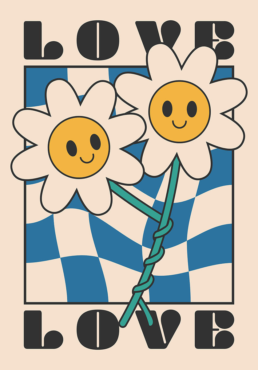Love flower poster