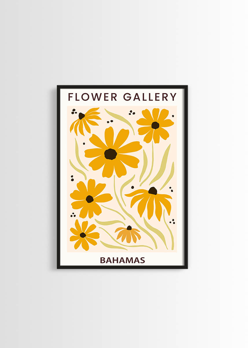 flower market Bahamas poster