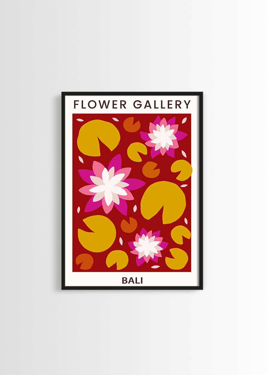 flower market Bali poster