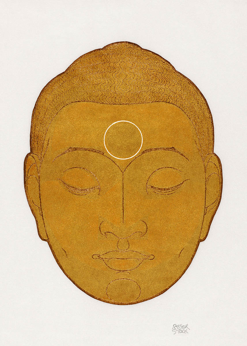 Head of Buddha by Reijer Stolk poster