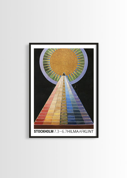 Hilma Af Klint vintage exhibition poster