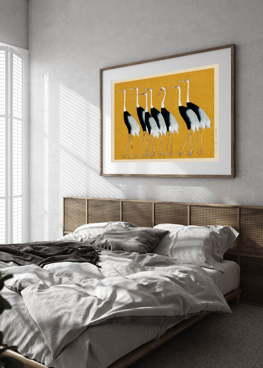 Ogata Korin - 7 Japanese birds poster